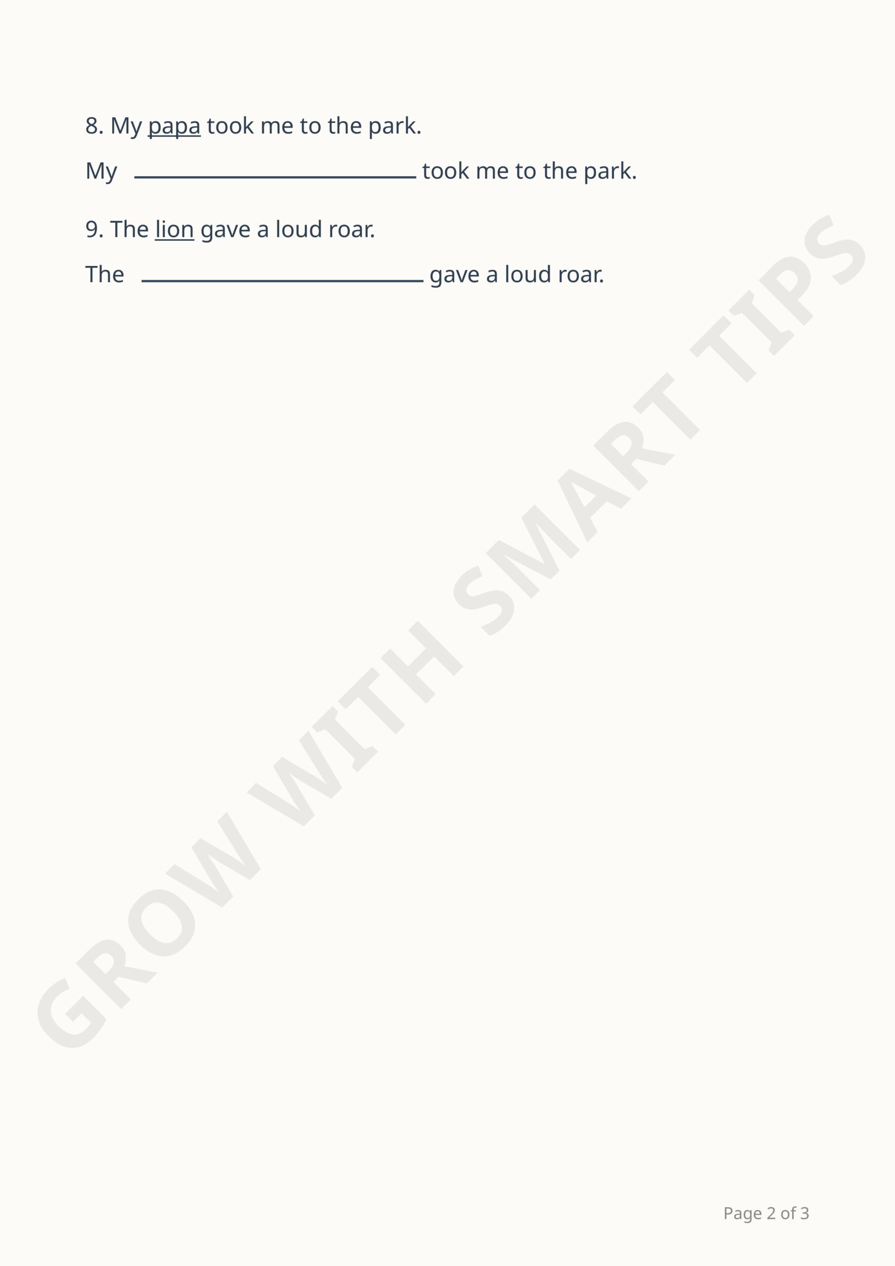 Class ICSE Gender Worksheet images