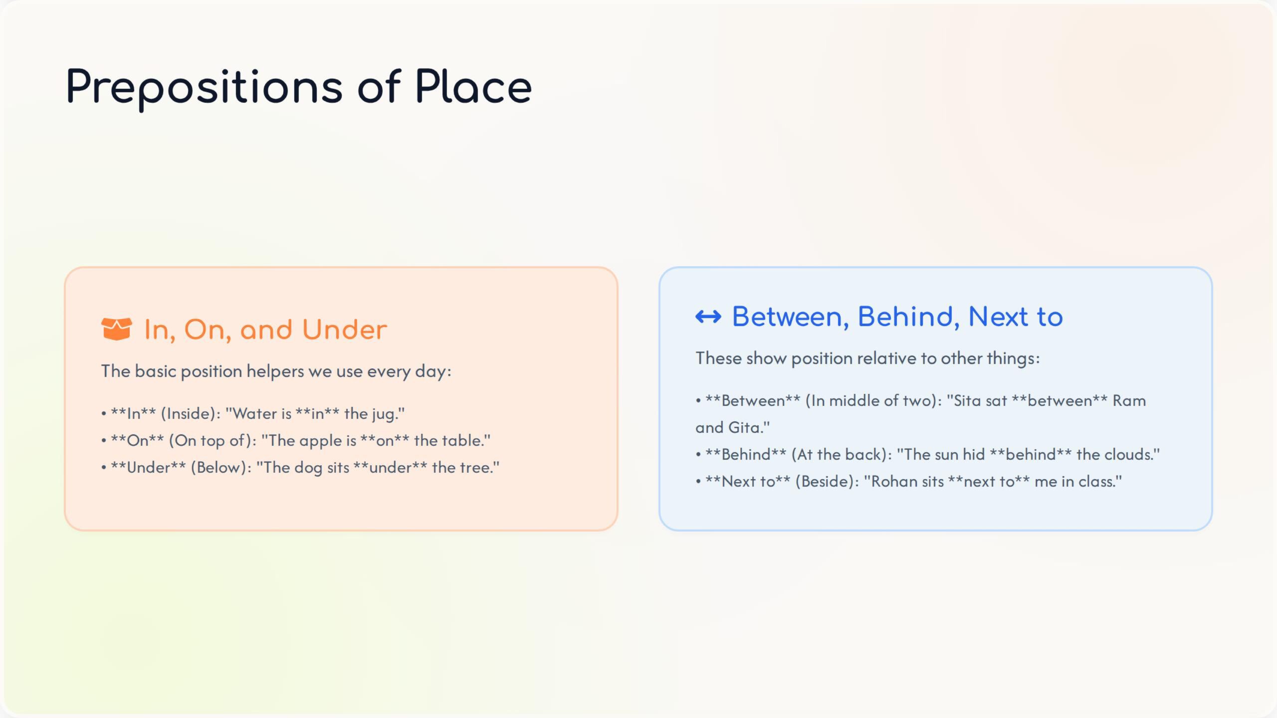 Prepositions and their Types - Class 4 Grammar-images5