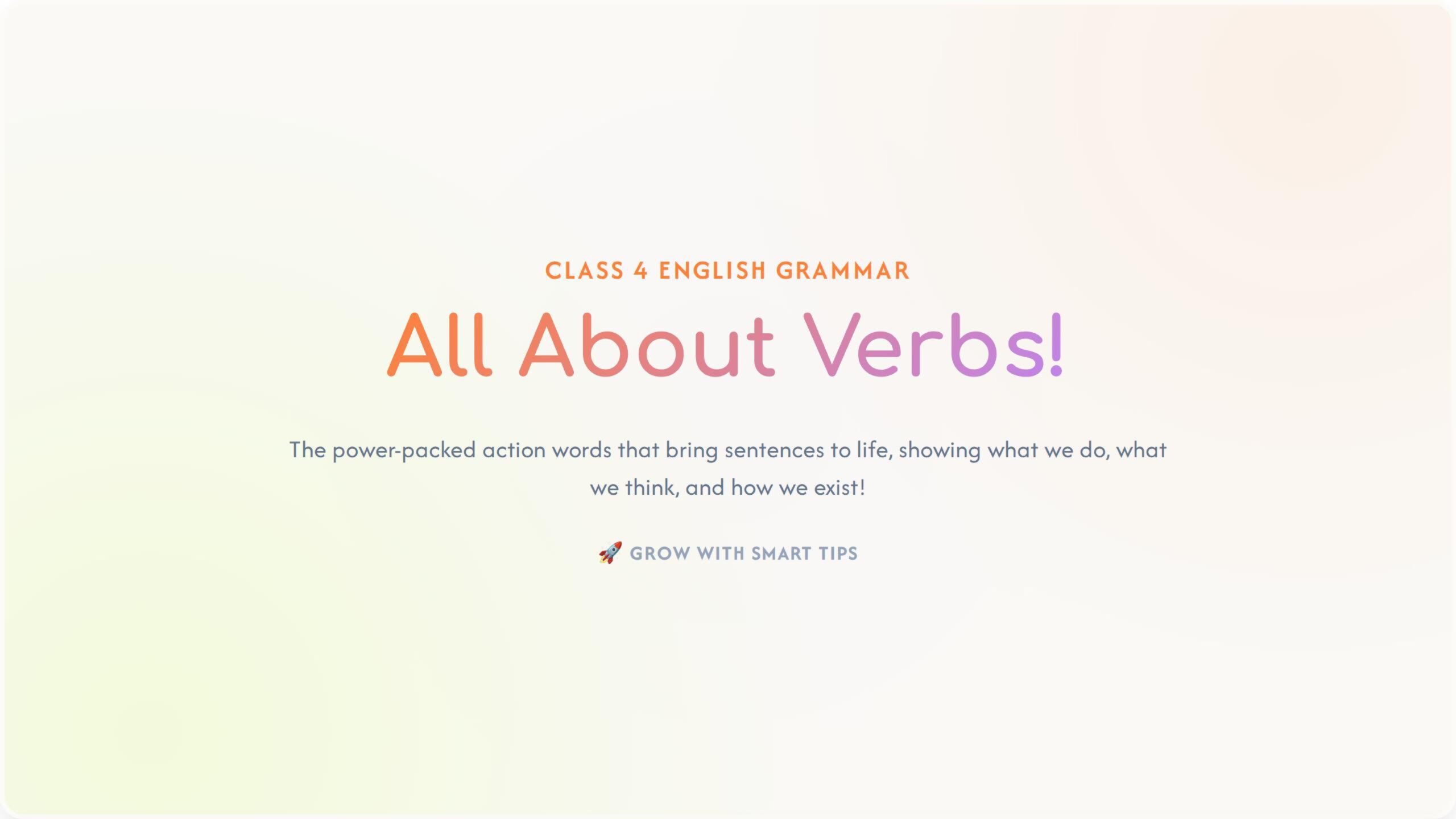 Verbs and their Types - Class 4 Grammar (1)-images1